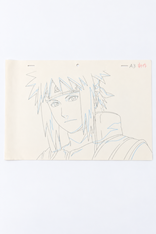 0459c5bb-e1d0-4f39-92b1-82bb1323532a Naruto Minato Original Animation Drawing Set – 8 Sheets
