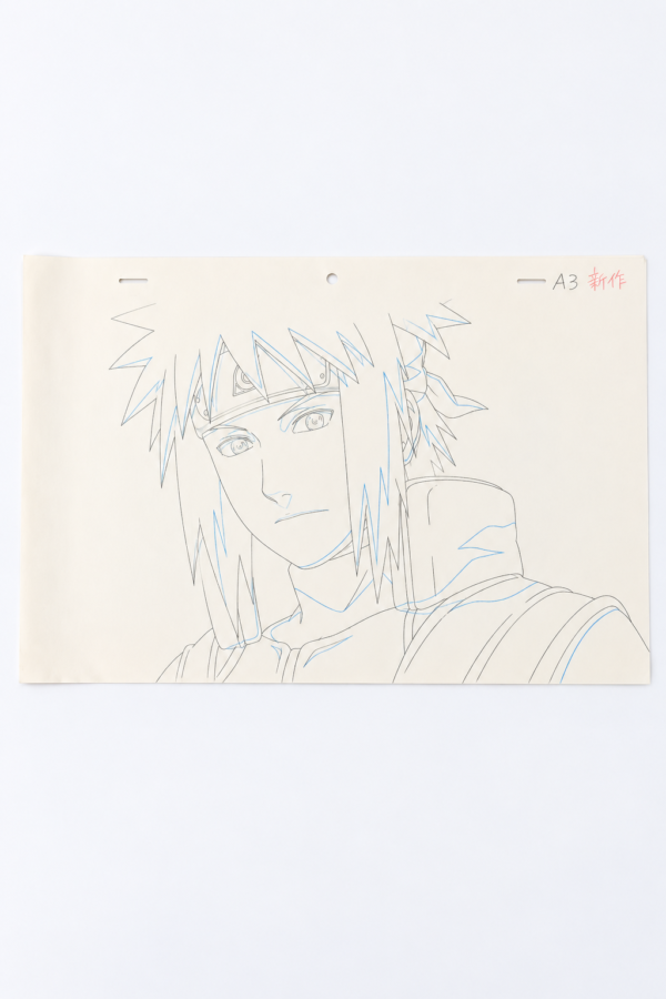 Naruto Minato Original Animation Drawing Set – 8 Sheets