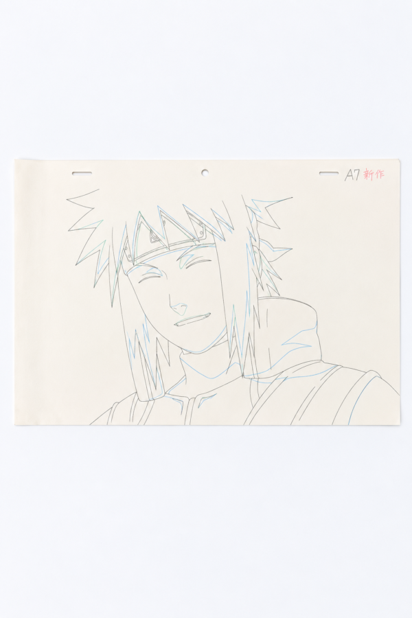 Naruto Minato Original Animation Drawing Set – 8 Sheets