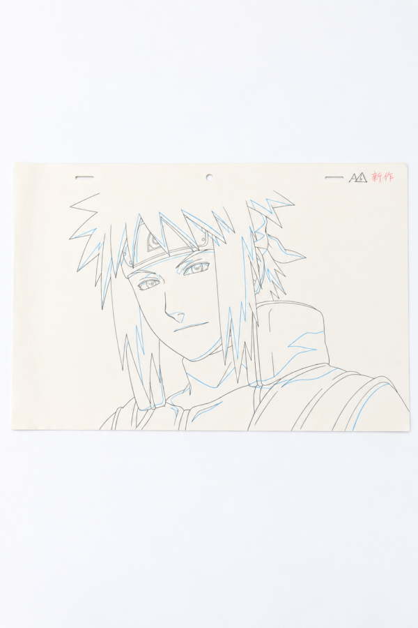 Naruto Minato Original Animation Drawing Set – 8 Sheets