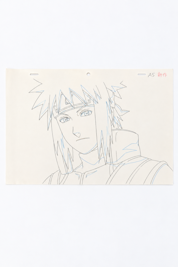 Naruto Minato Original Animation Drawing Set – 8 Sheets