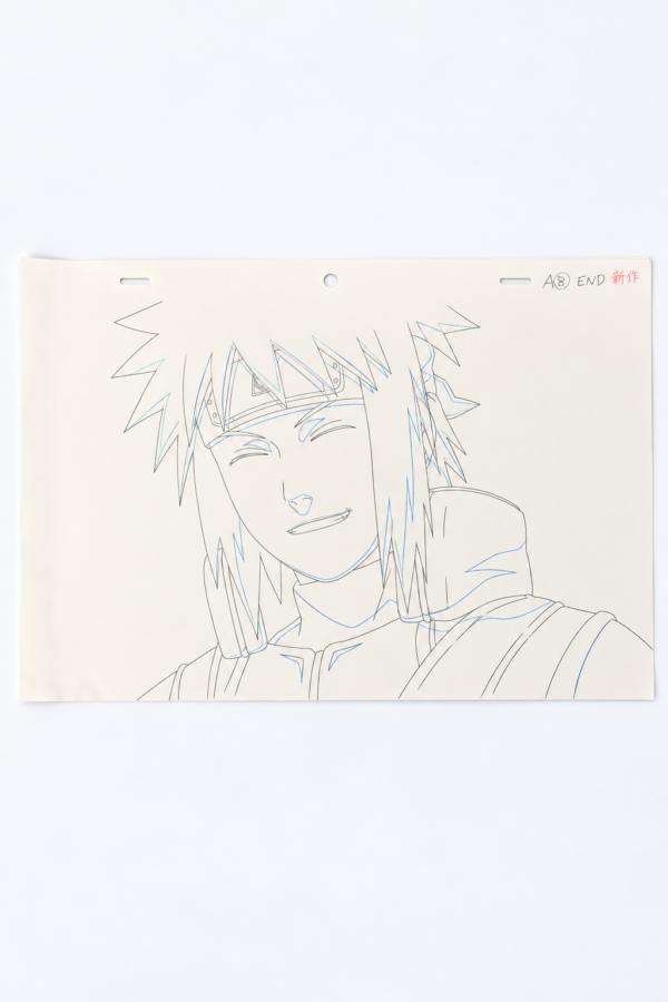 Naruto Minato Original Animation Drawing Set – 8 Sheets