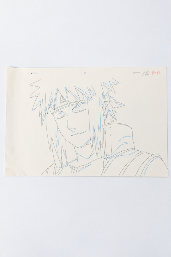 Naruto Minato Original Animation Drawing Set – 8 Sheets