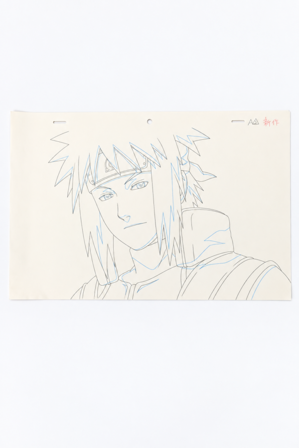 Naruto Minato Original Animation Drawing Set – 8 Sheets