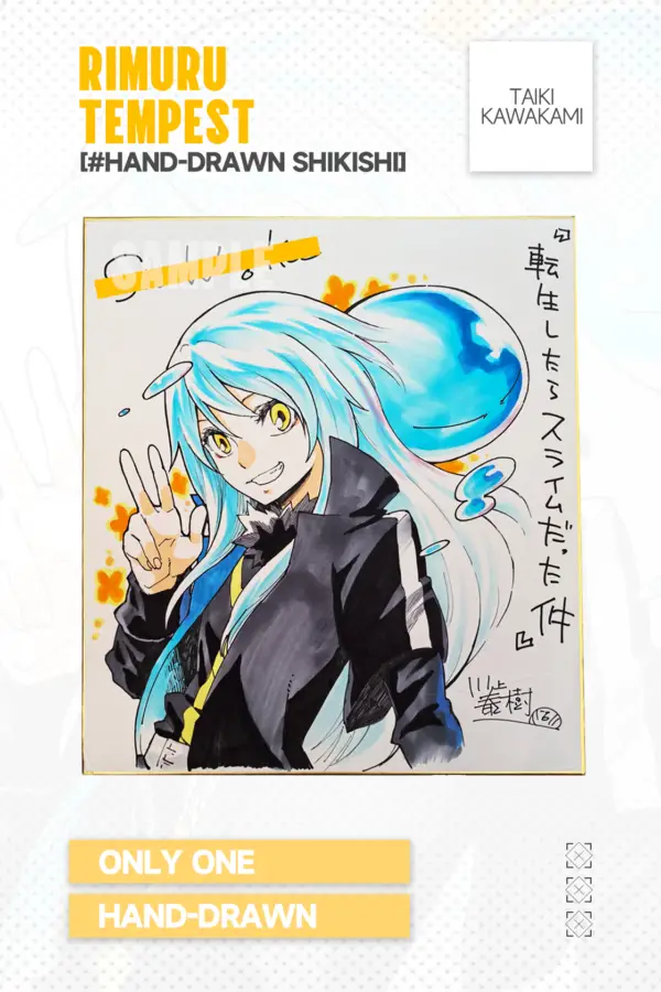 转生史莱姆色纸2 Taiki Kawakami Hand-Drawn Shikishi